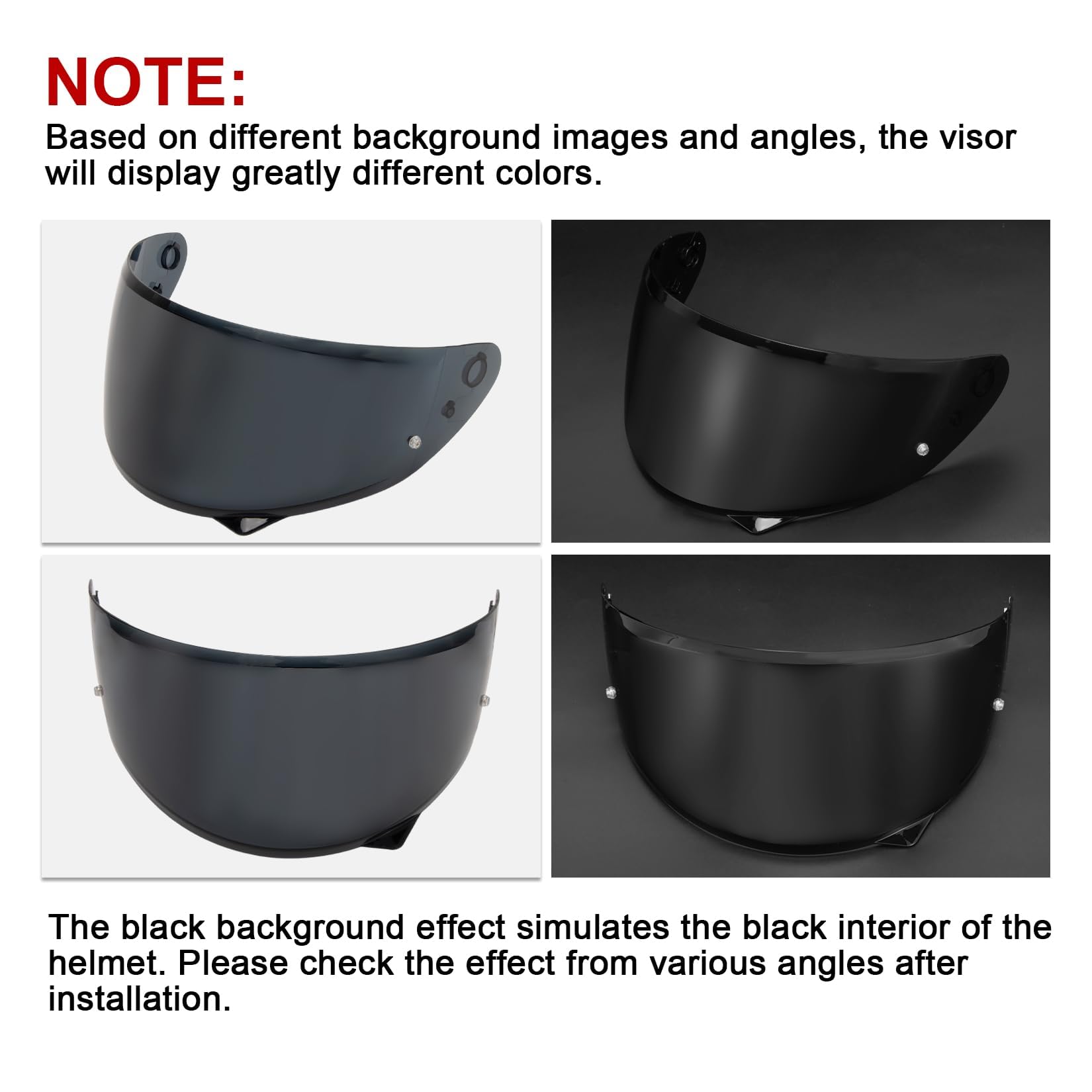 Amazon.com: PSLER HJ-34P Visor - HJ-34P Visor Tinted C10 Helmet